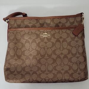 Coach Brown Signature Crossbody Bag